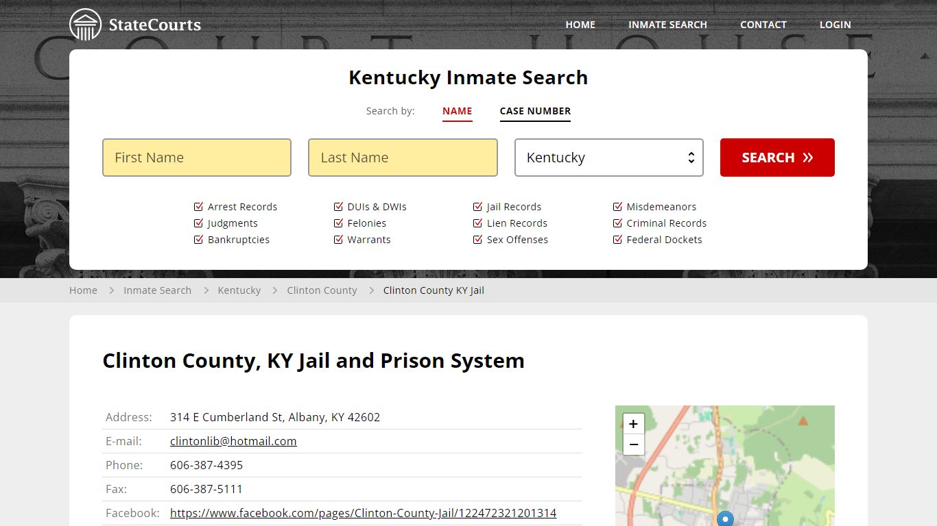 Clinton County, KY Jail and Prison System - State Courts